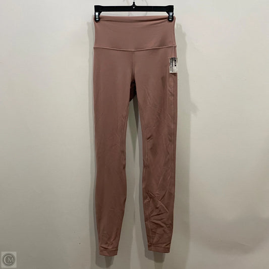 Athletic Leggings By Lululemon In Mauve, Size: 4
