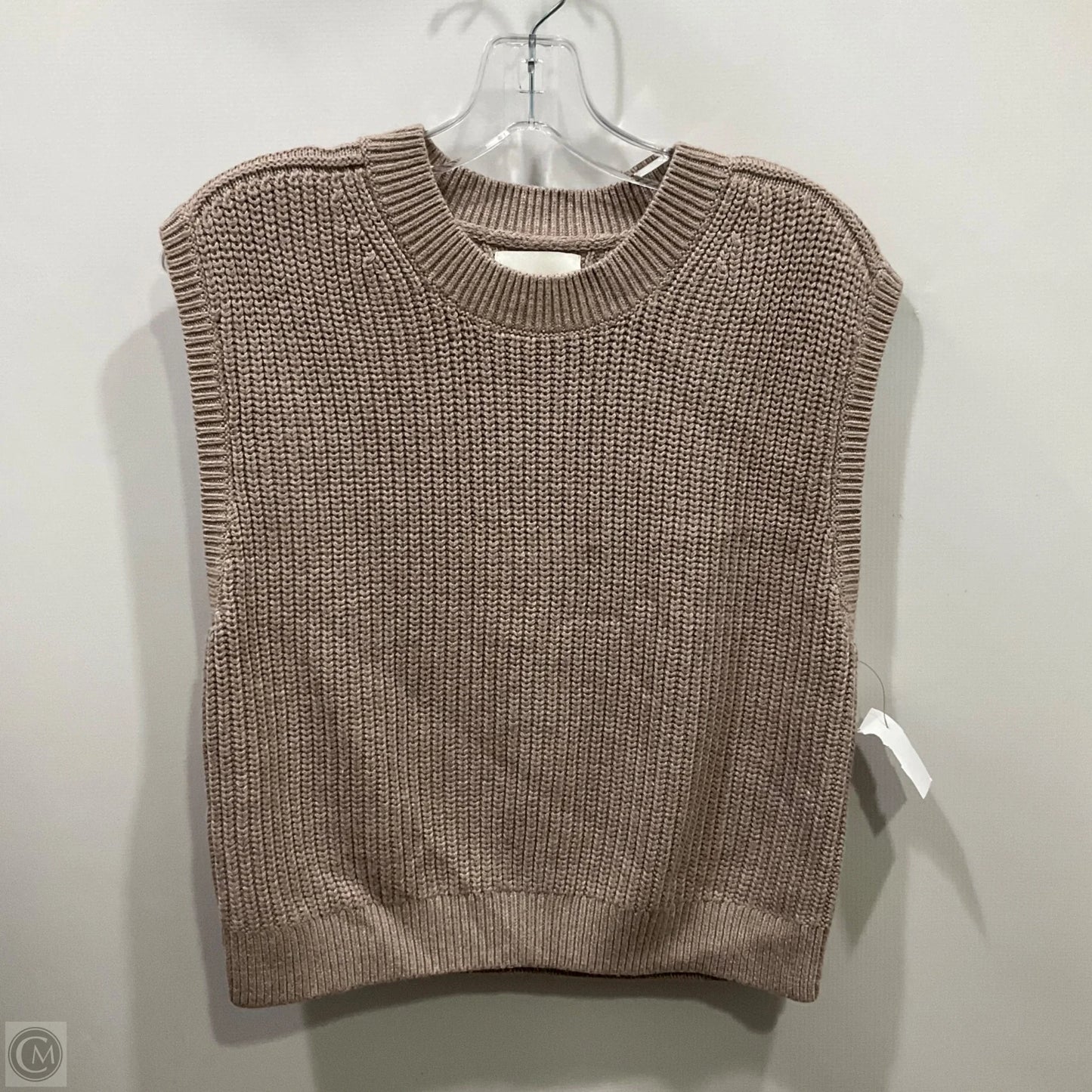 Vest Sweater By Abercrombie And Fitch In Taupe, Size: S