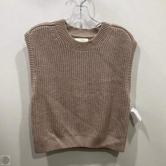 Vest Sweater By Abercrombie And Fitch In Taupe, Size: S