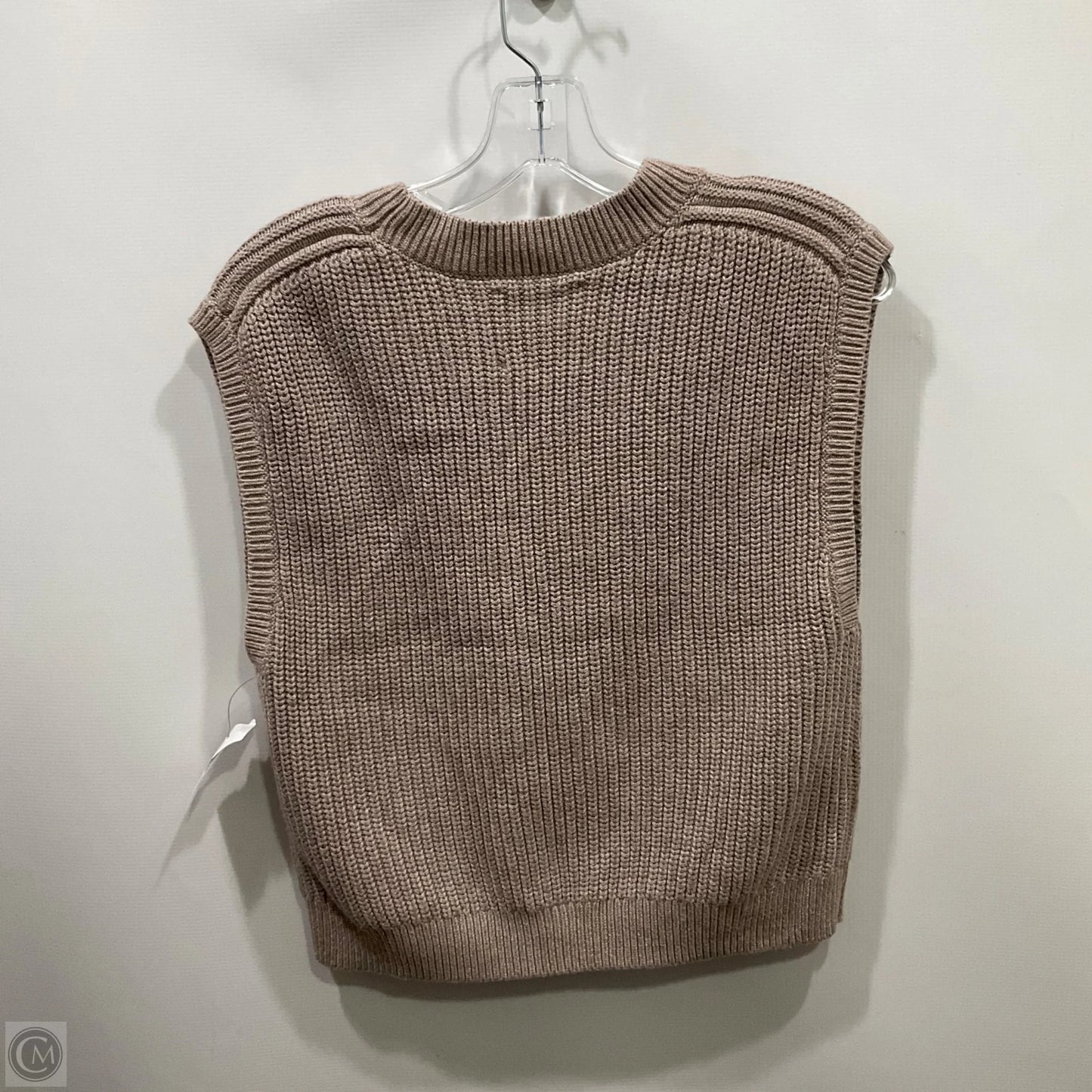 Vest Sweater By Abercrombie And Fitch In Taupe, Size: S