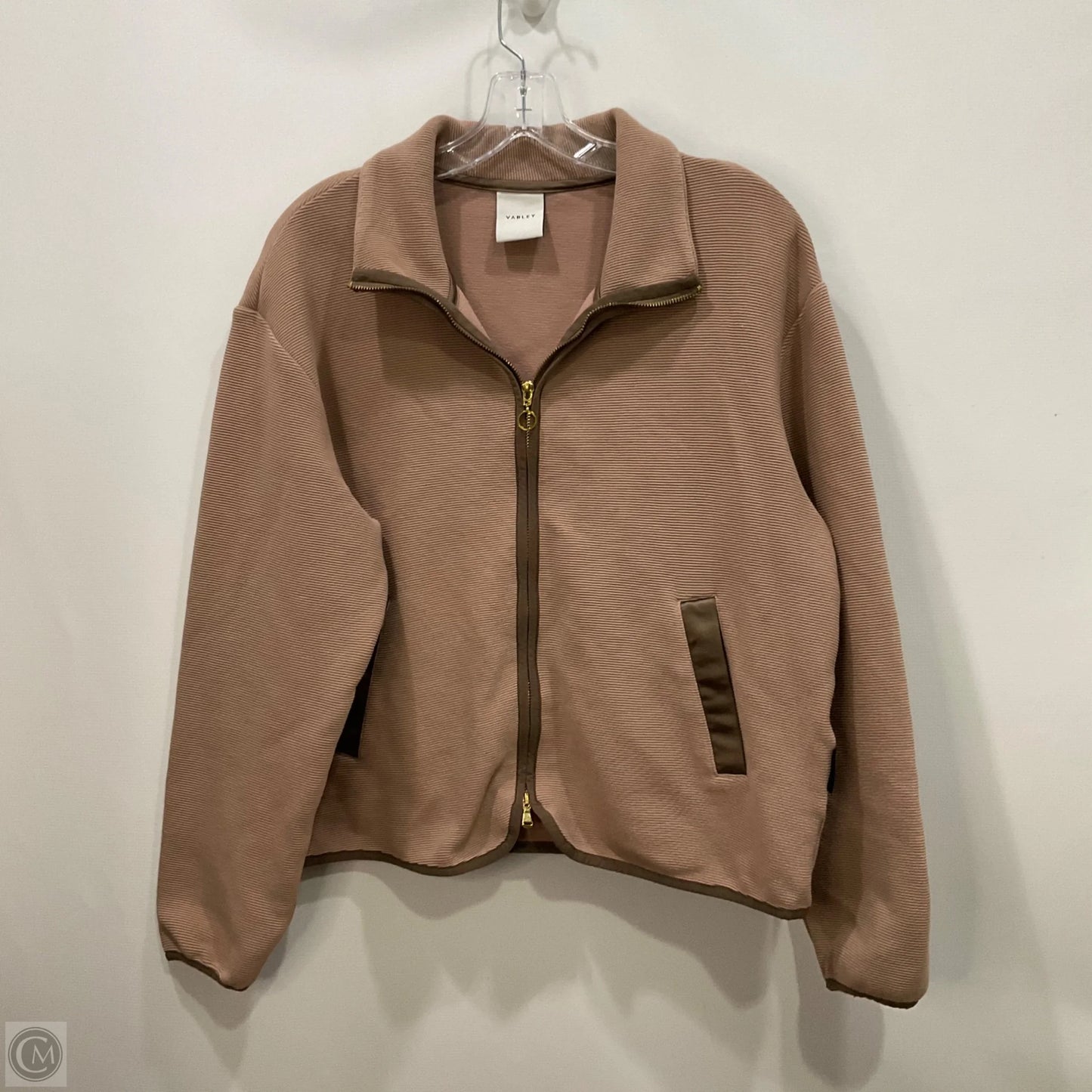 Athletic Jacket By Varley In Tan, Size: M