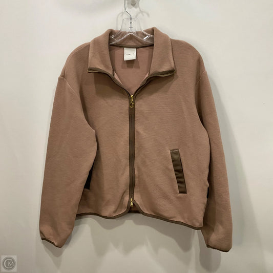 Athletic Jacket By Varley In Tan, Size: M