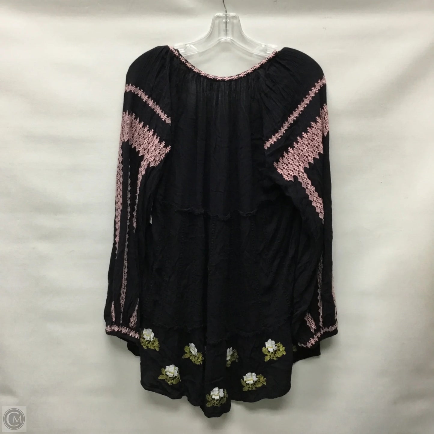 Top Long Sleeve By Free People In Black, Size: S