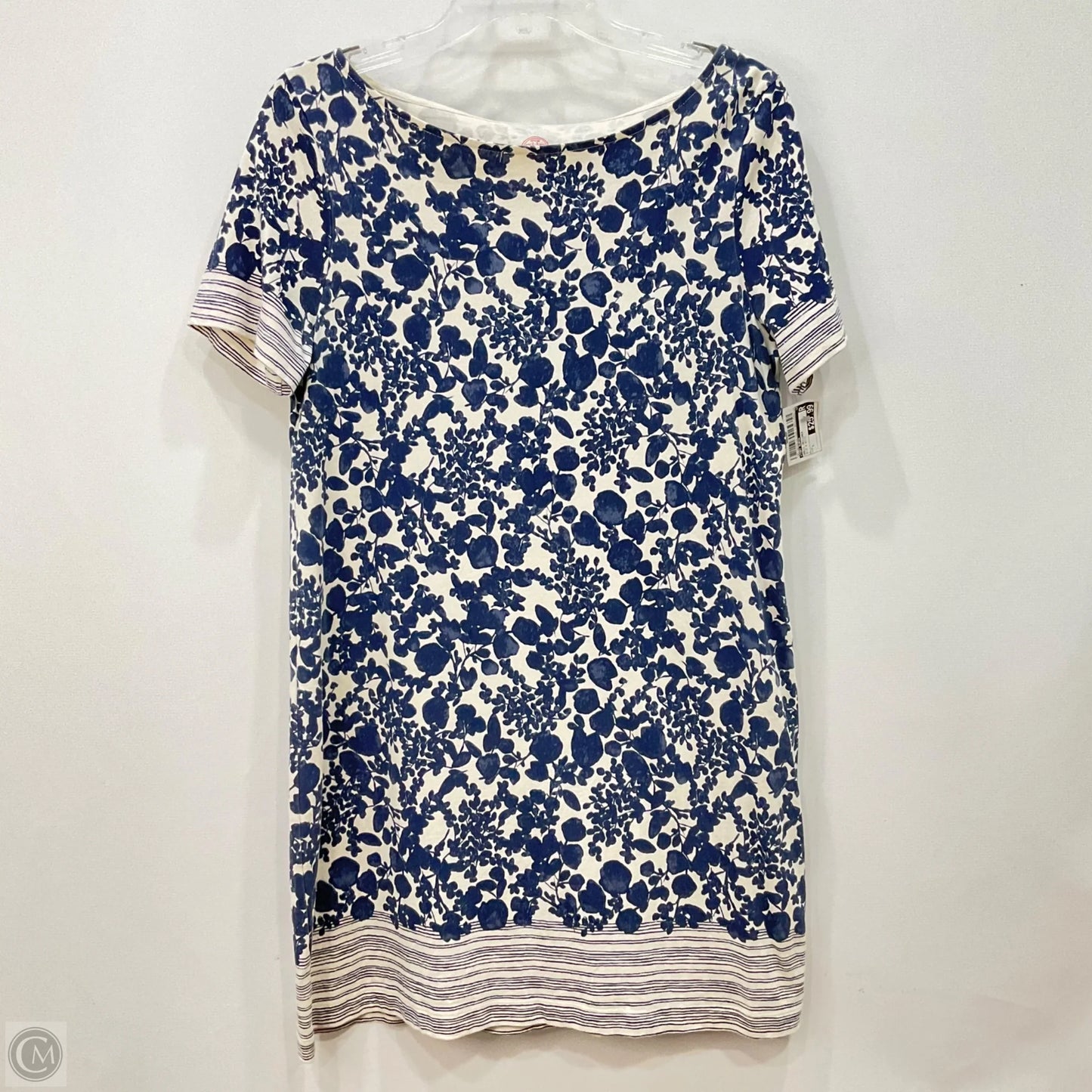Dress Designer By Tory Burch In Blue & White, Size: L