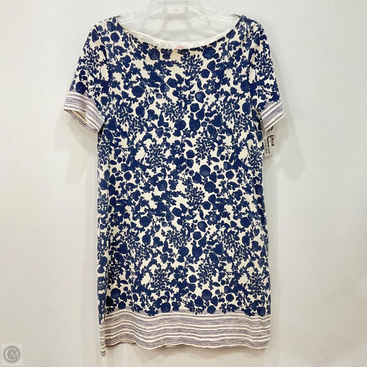 Dress Designer By Tory Burch In Blue & White, Size: L