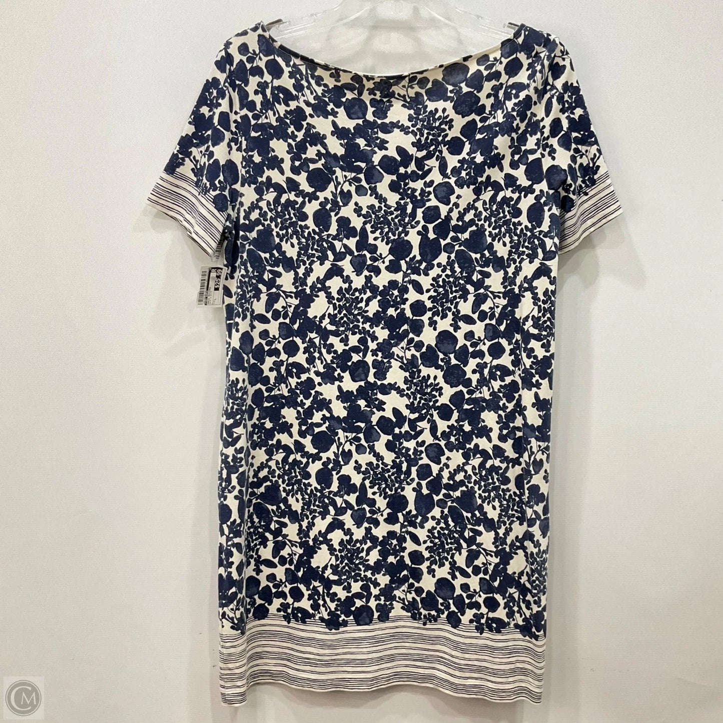 Dress Designer By Tory Burch In Blue & White, Size: L