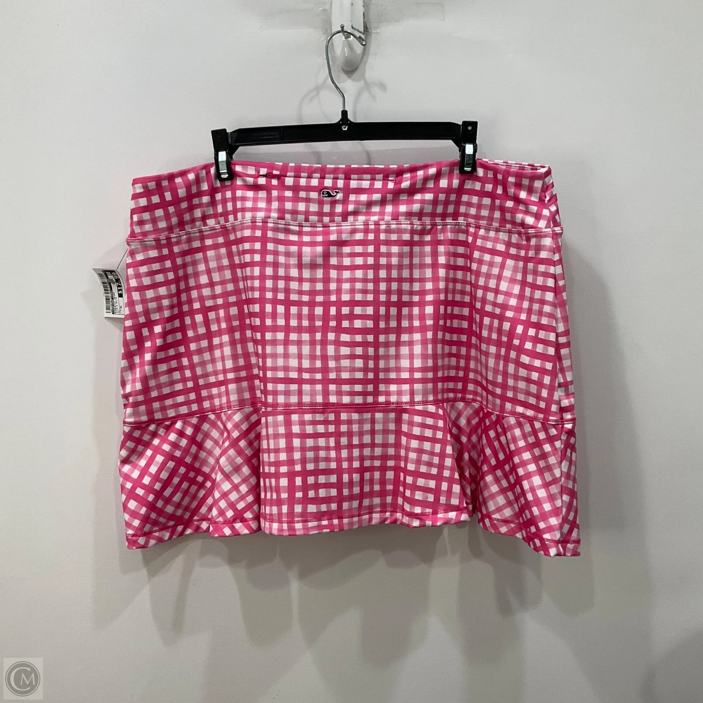 Athletic Skirt By Vineyard Vines In Pink & White, Size: Xl