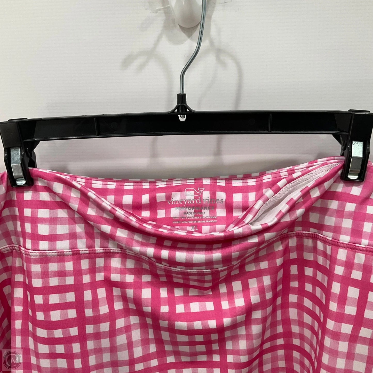 Athletic Skirt By Vineyard Vines In Pink & White, Size: Xl