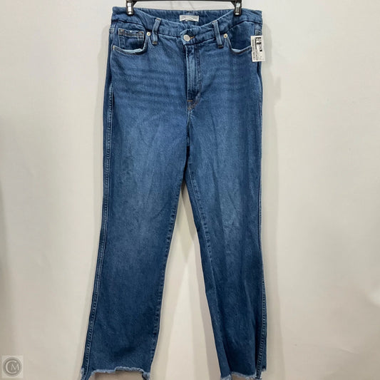 Jeans Straight By Good American In Blue Denim, Size: 8