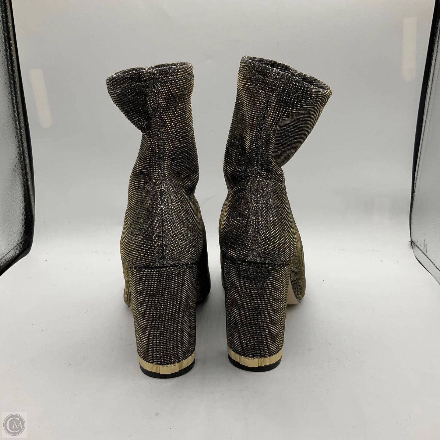 Boots Ankle Heels By Michael Kors In Silver, Size: 9