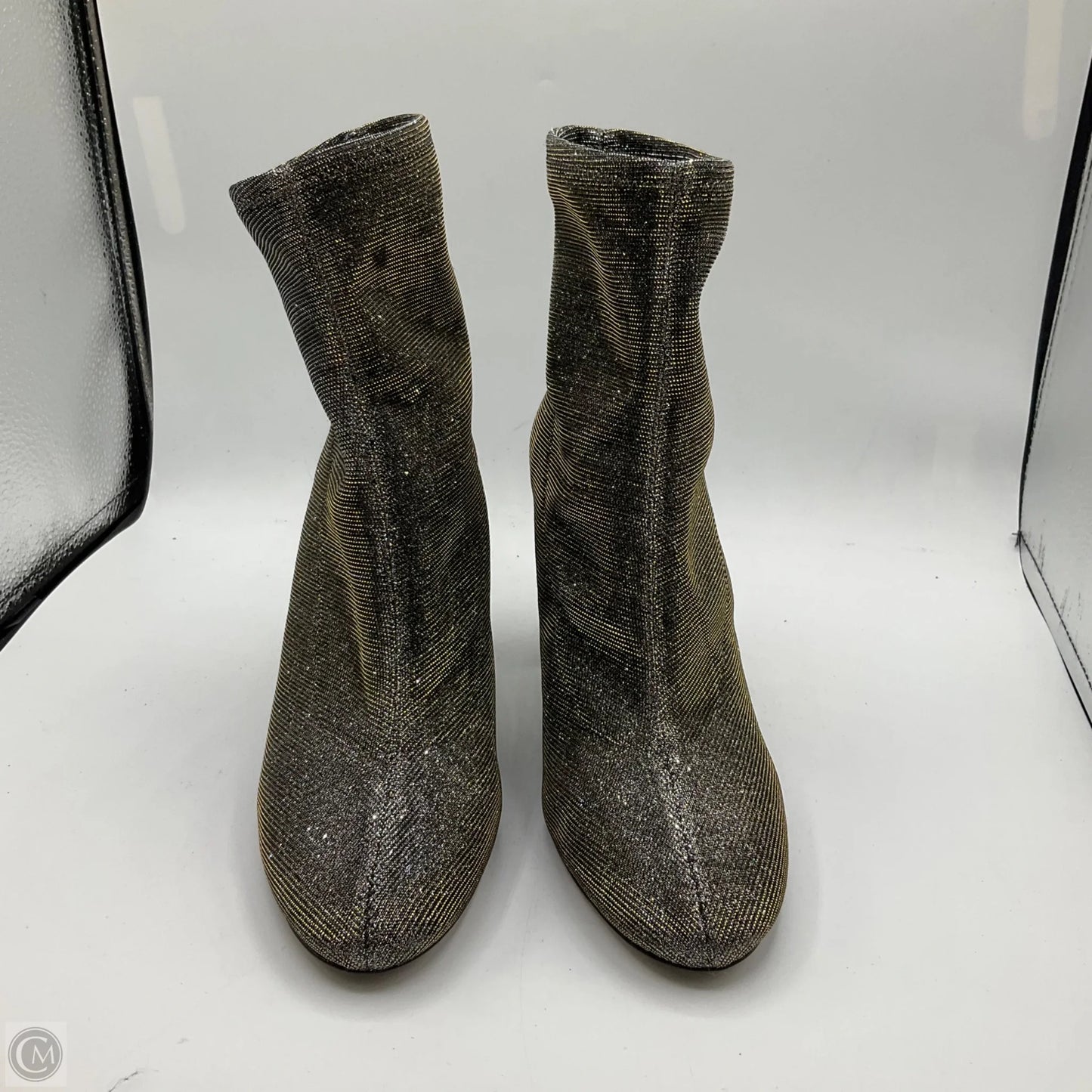 Boots Ankle Heels By Michael Kors In Silver, Size: 9