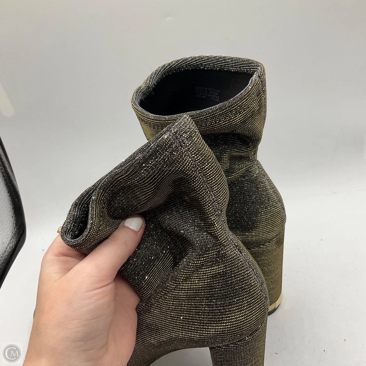 Boots Ankle Heels By Michael Kors In Silver, Size: 9