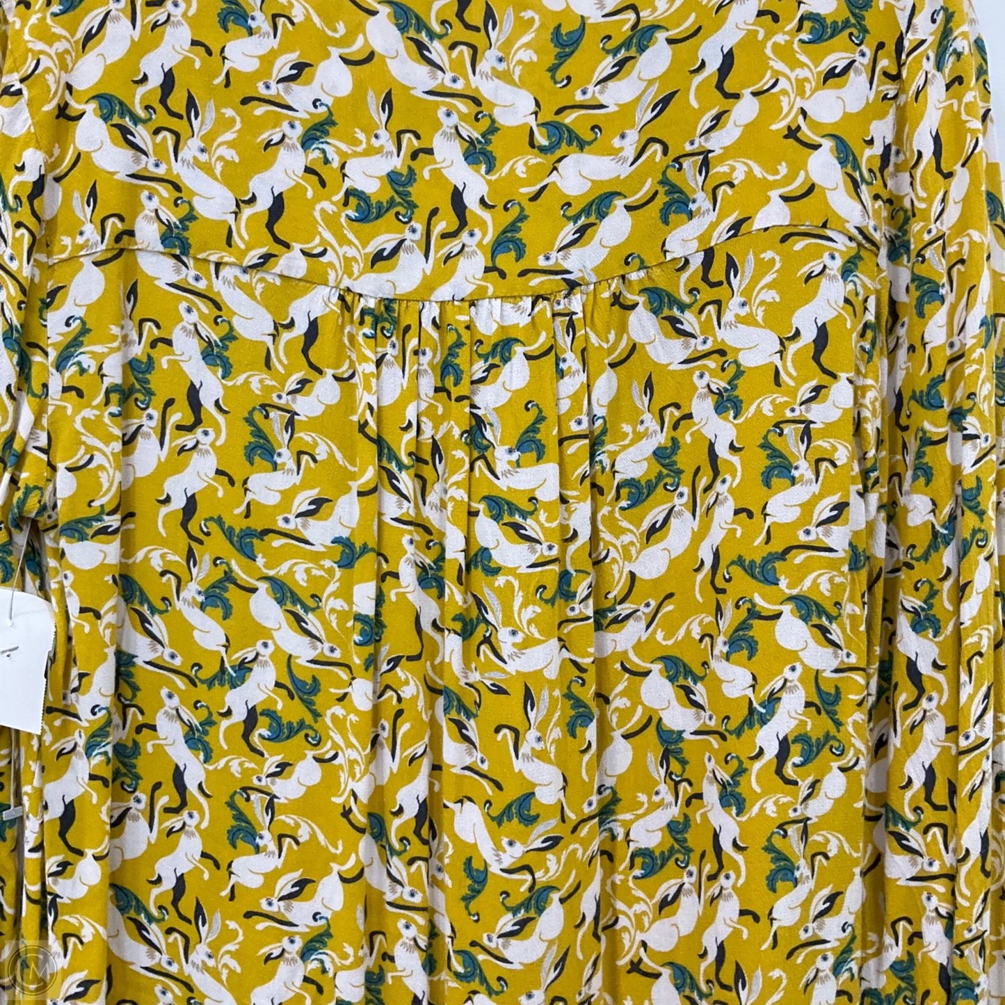 Blouse Long Sleeve By Maeve In Yellow, Size: M