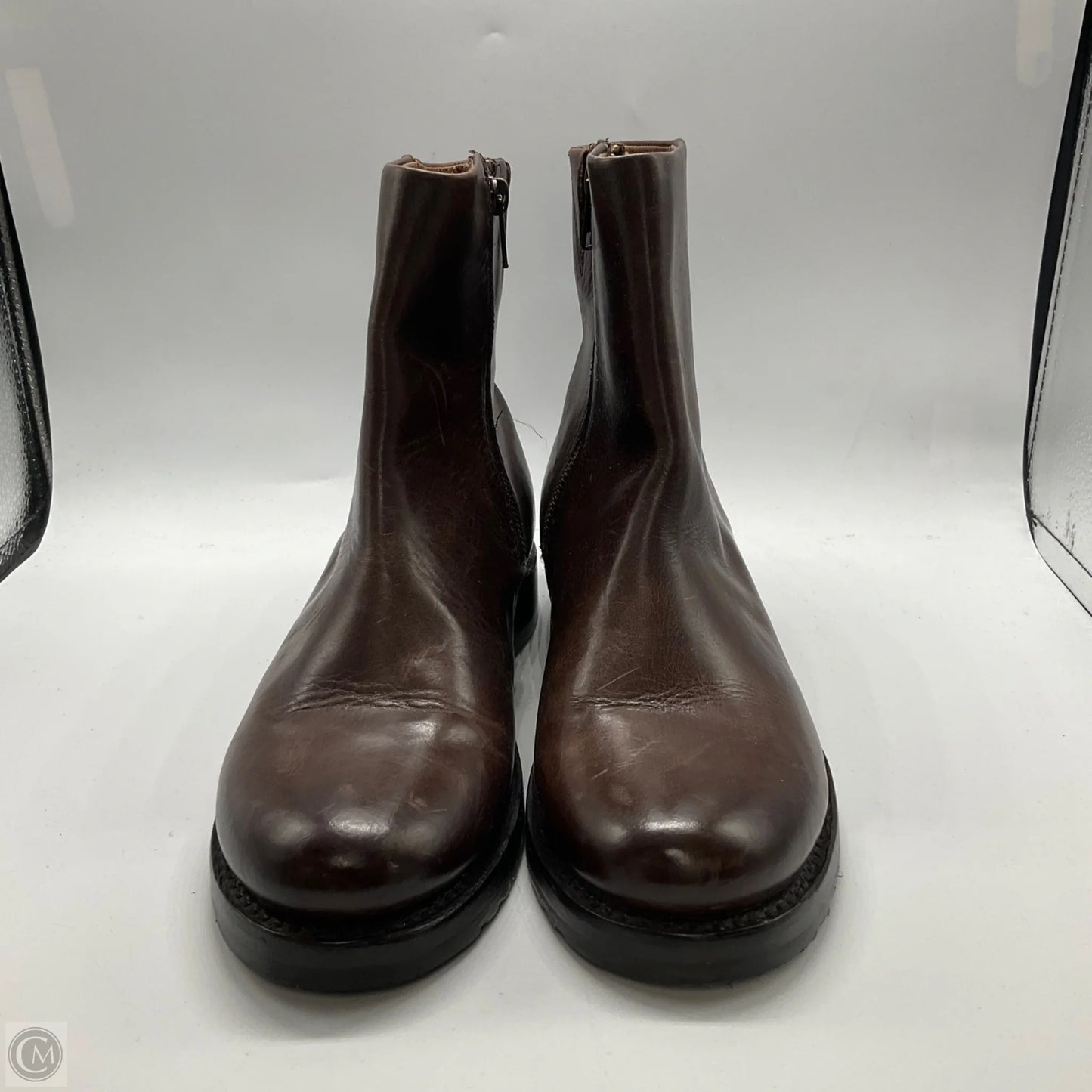 Boots Ankle Flats By Frye In Brown, Size: 8.5