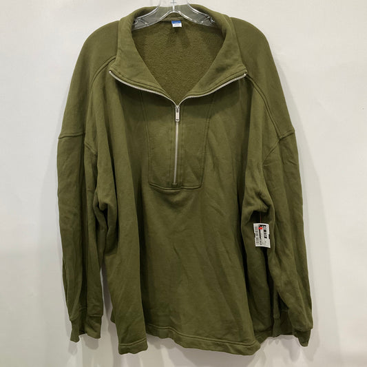 Sweatshirt Collar By Old Navy In Green, Size: Xxl