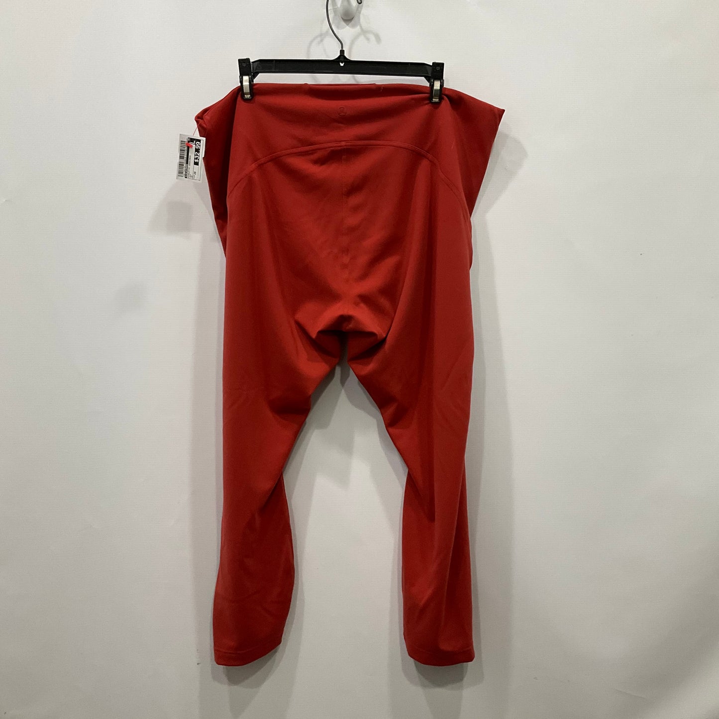 Athletic Leggings By Lululemon In Red, Size: 20