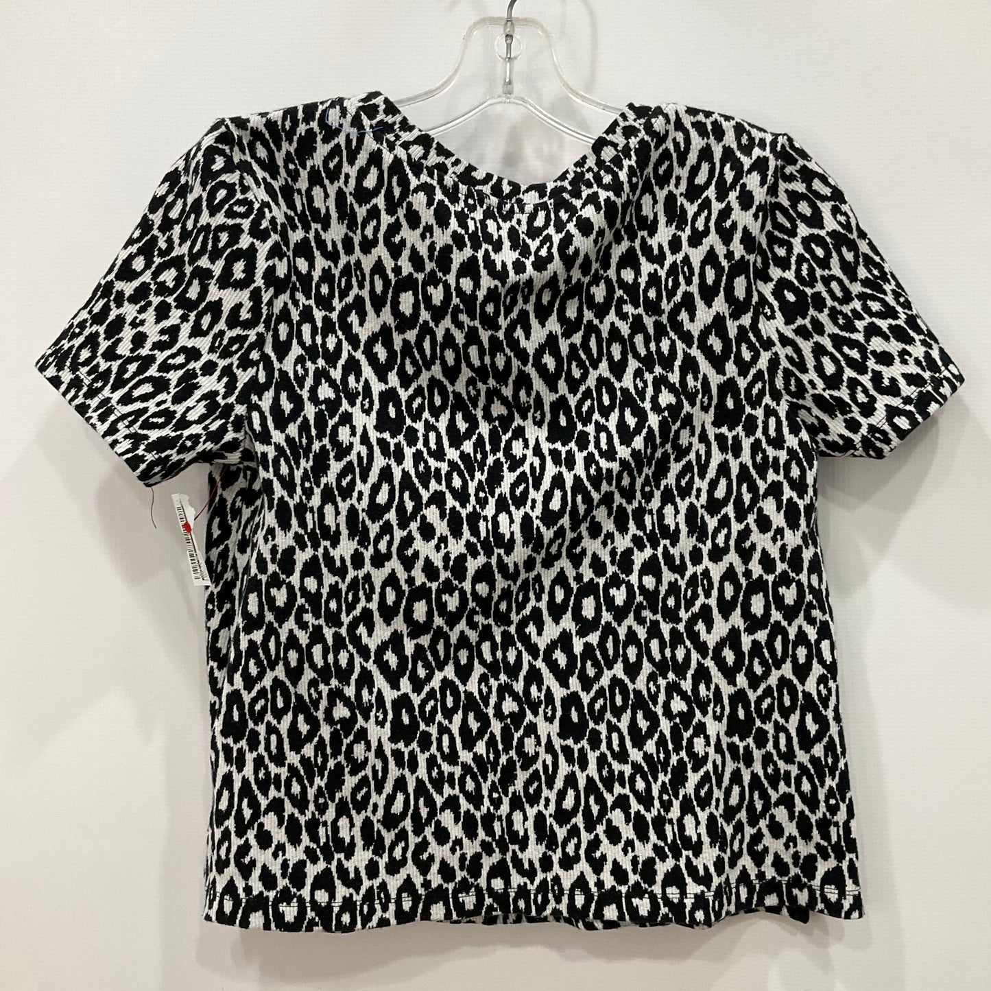 Top Short Sleeve By Eri + Ali In Black & White, Size: Xs