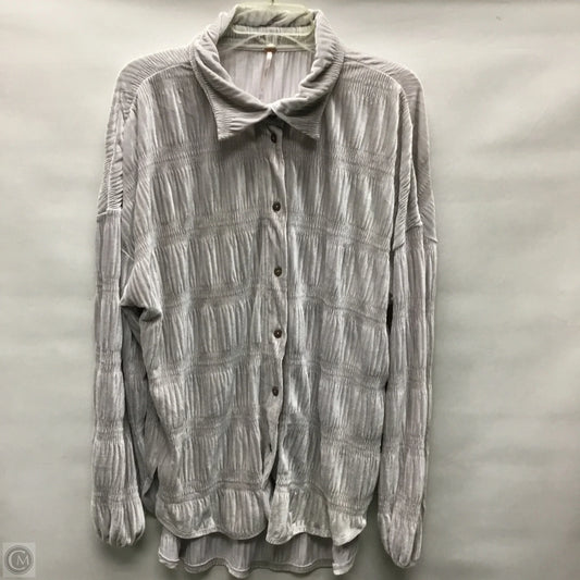 Top Long Sleeve By Free People In Grey, Size: S