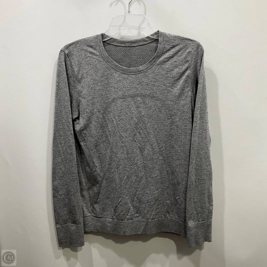 Athletic Top Long Sleeve Crewneck By Lululemon In Grey, Size: 6