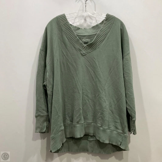 Top Long Sleeve By Aerie In Green, Size: M