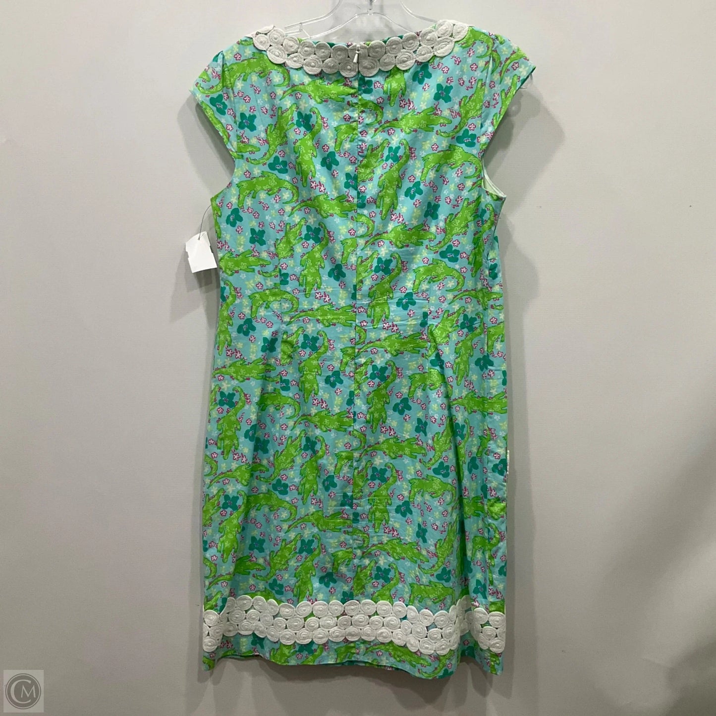 Dress Designer By Lilly Pulitzer In Blue & Green, Size: 4