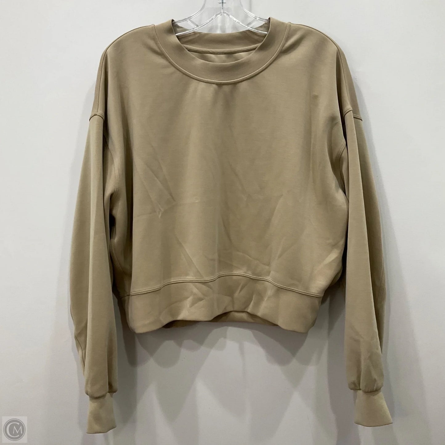 Athletic Sweatshirt Crewneck By Lululemon In Beige, Size: 8