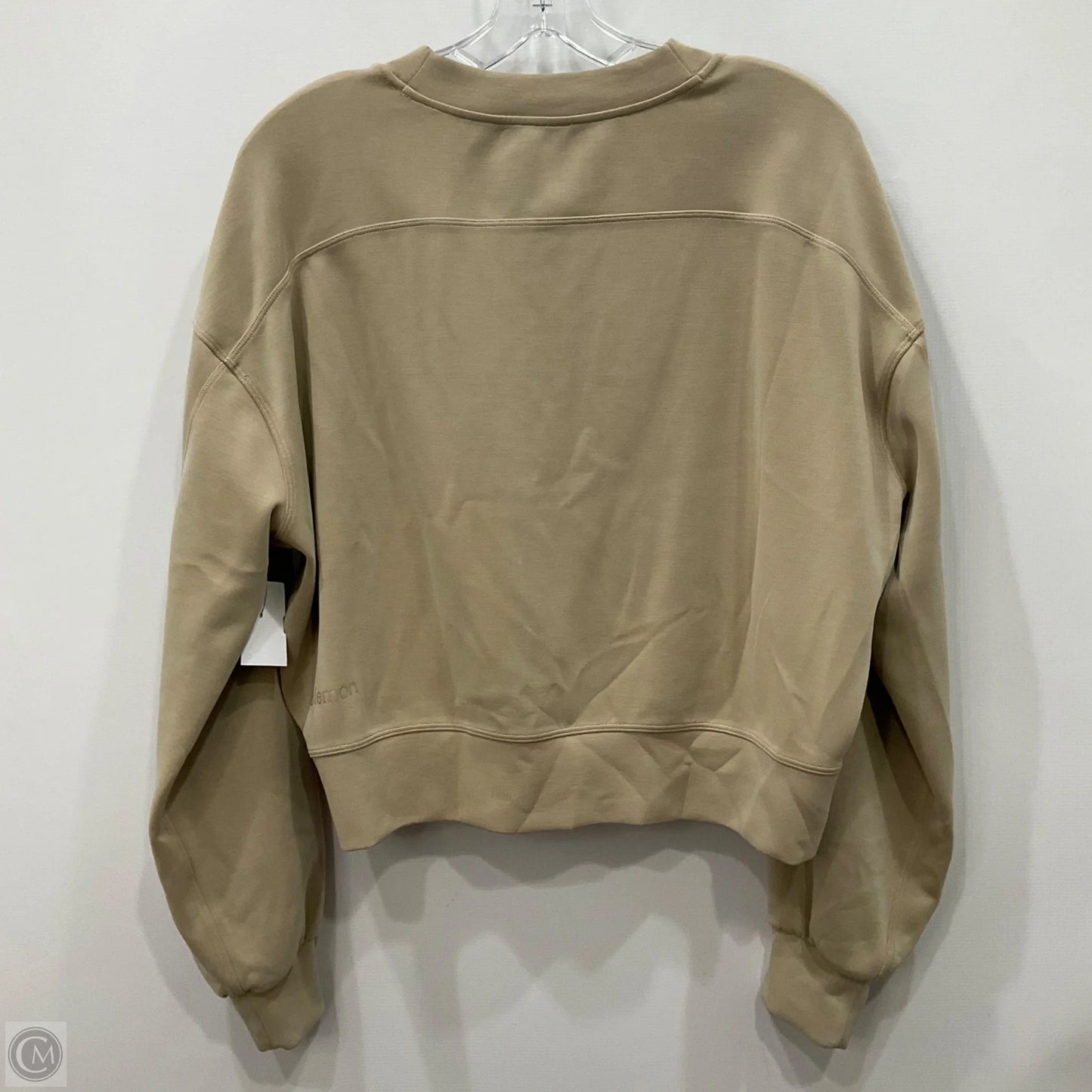 Athletic Sweatshirt Crewneck By Lululemon In Beige, Size: 8