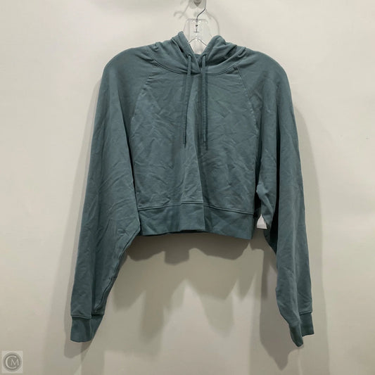 Athletic Sweatshirt Hoodie By Alo In Blue, Size: M