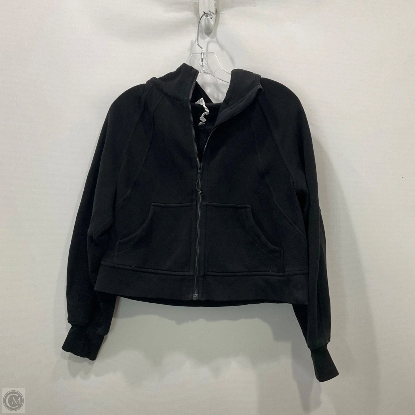 Athletic Jacket By Lululemon In Black, Size: Xs