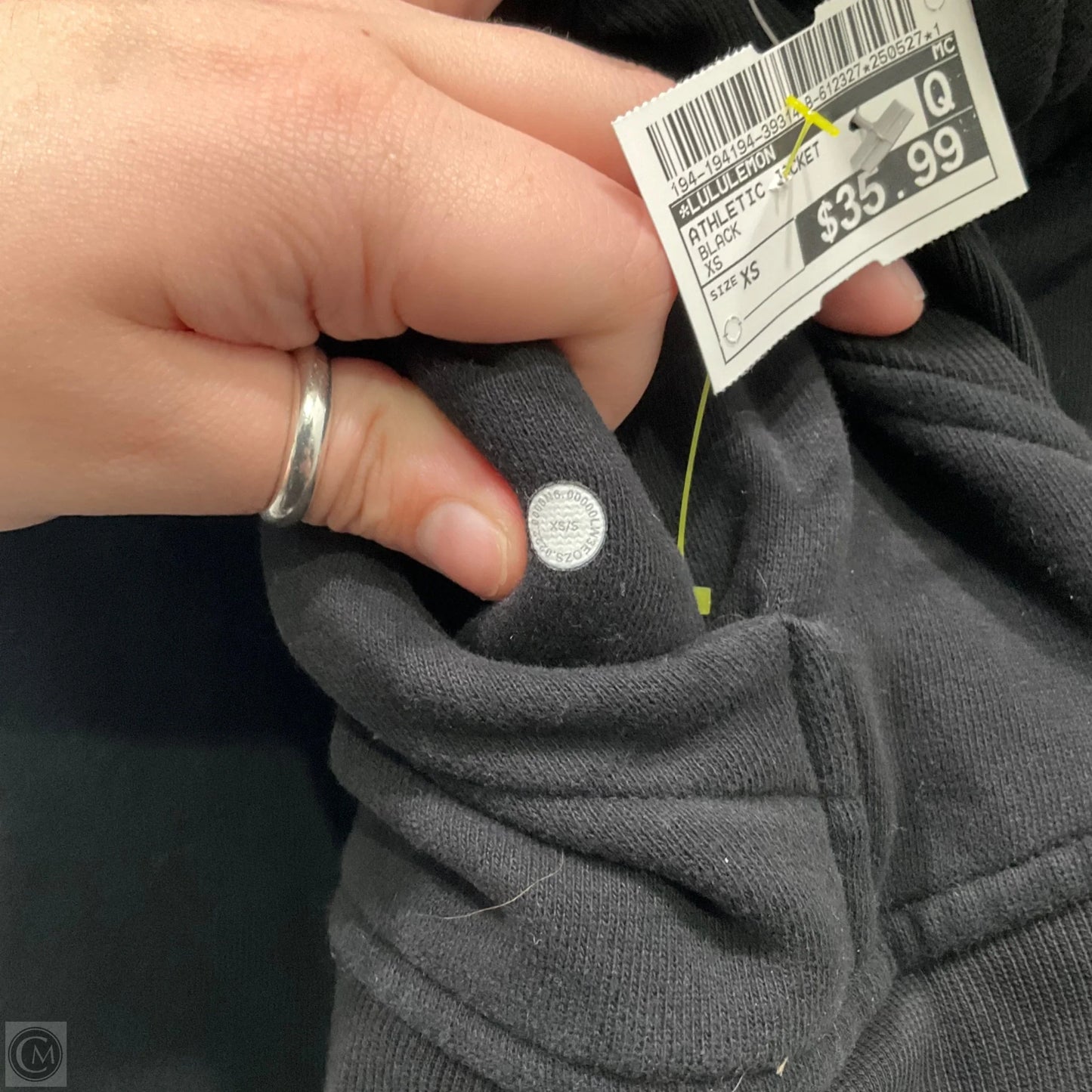 Athletic Jacket By Lululemon In Black, Size: Xs