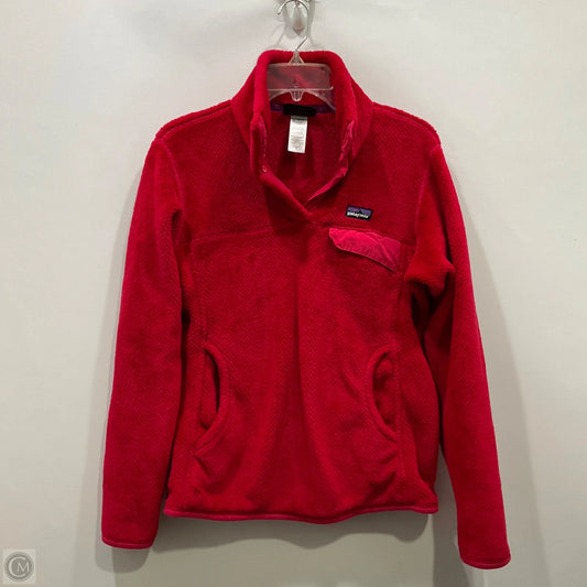 Jacket Fleece By Patagonia In Red, Size: M