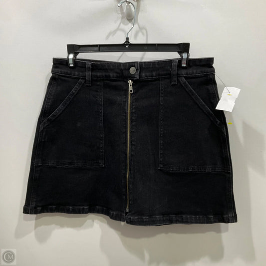 Skirt Mini & Short By Madewell In Black Denim, Size: 8