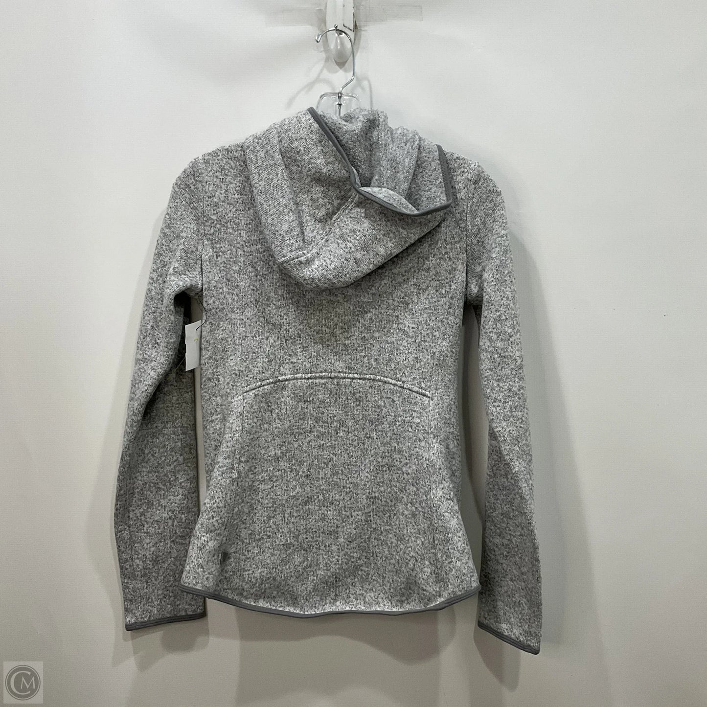 Athletic Sweatshirt Hoodie By Lululemon In Grey, Size: 4