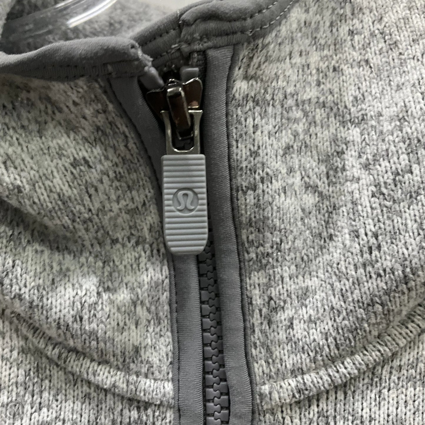 Athletic Sweatshirt Hoodie By Lululemon In Grey, Size: 4