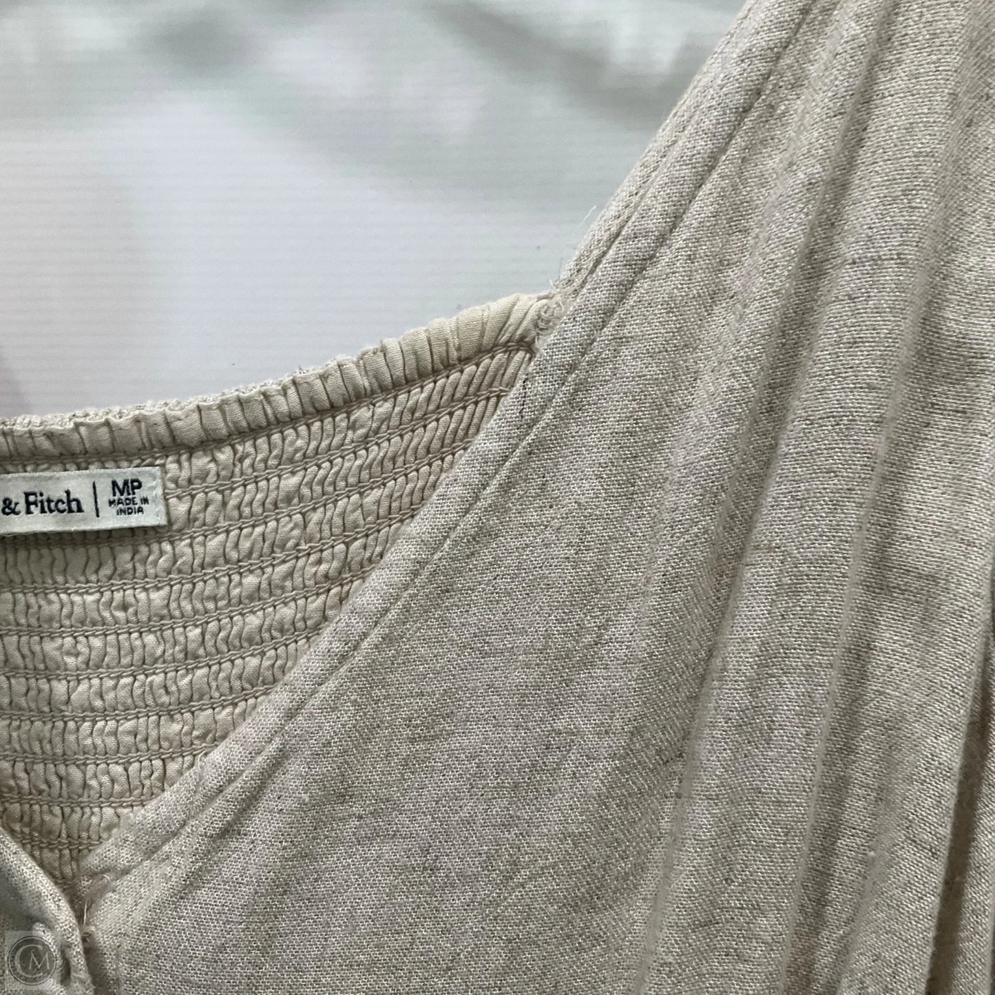 Dress Casual Short By Abercrombie And Fitch In Beige, Size: M