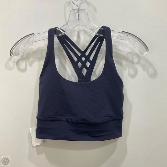 Athletic Bra By Lululemon In Navy, Size: 4
