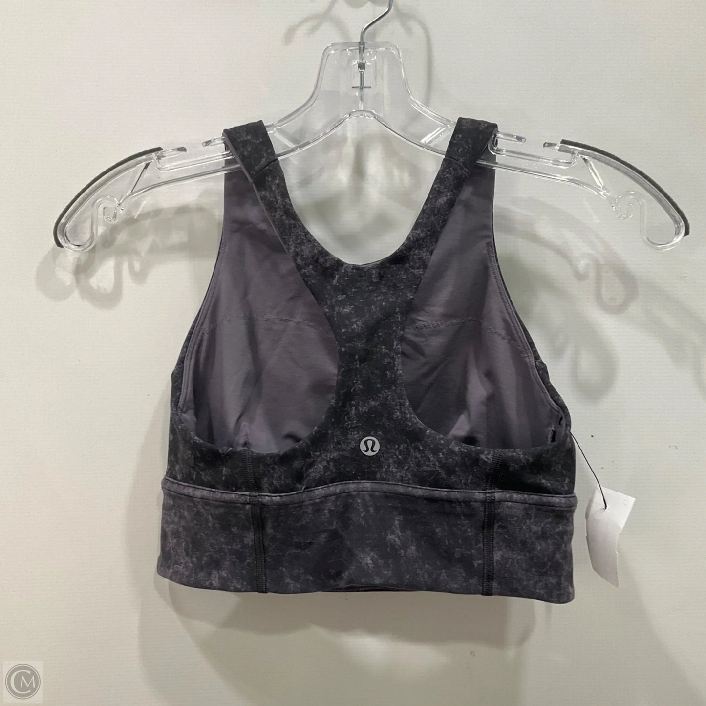 Athletic Bra By Lululemon In Black & Purple, Size: 6