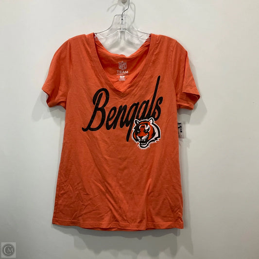 Top Short Sleeve Basic By Nfl In Orange, Size: M