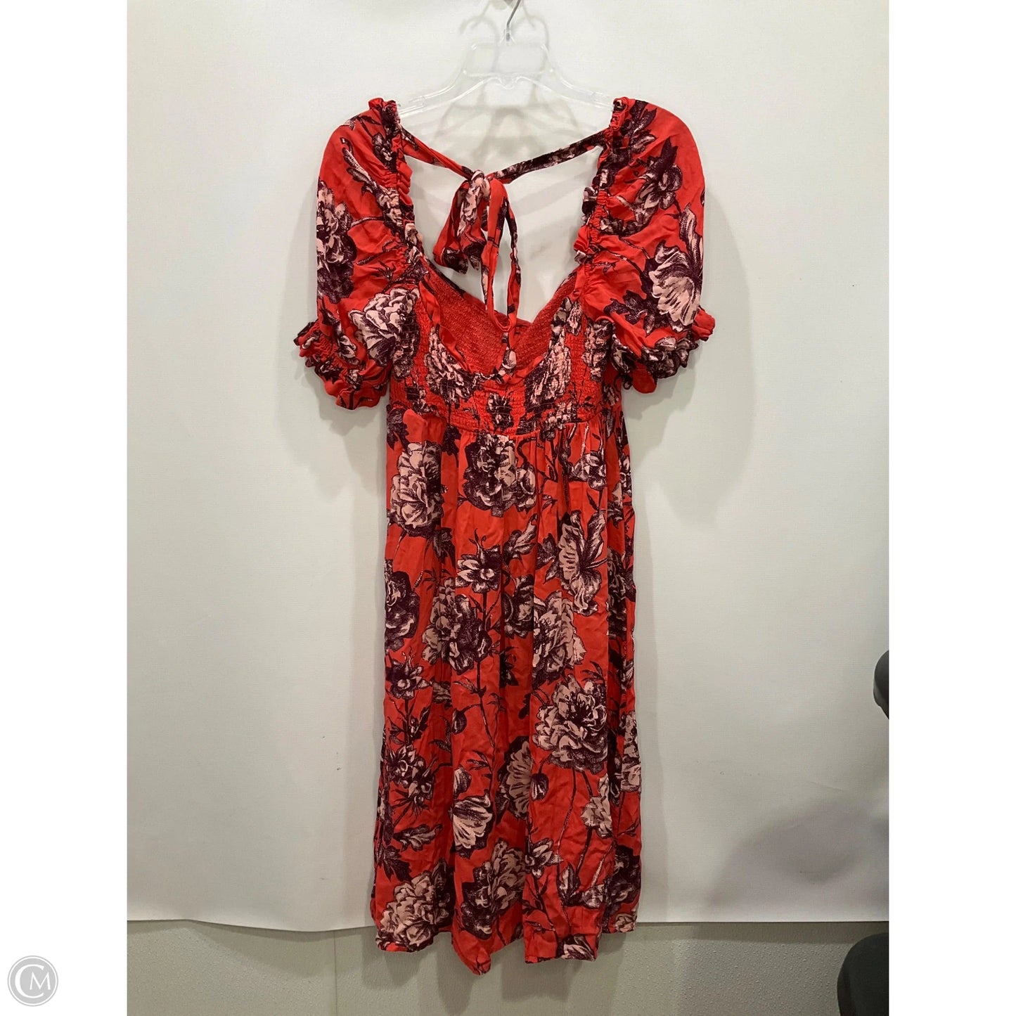 Dress Casual Midi By Anthropologie In Red, Size: L