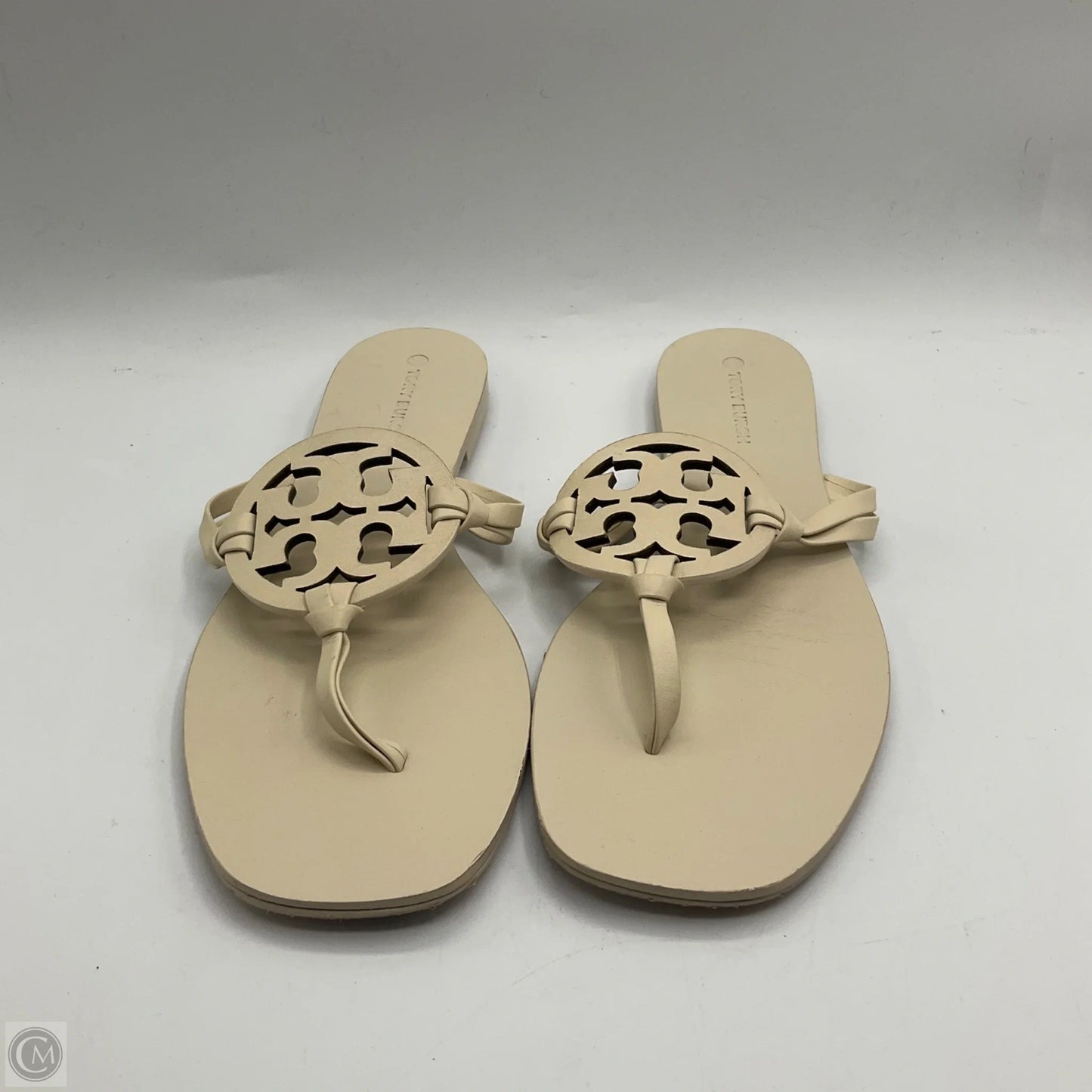 Sandals Designer By Tory Burch In Cream, Size: 8