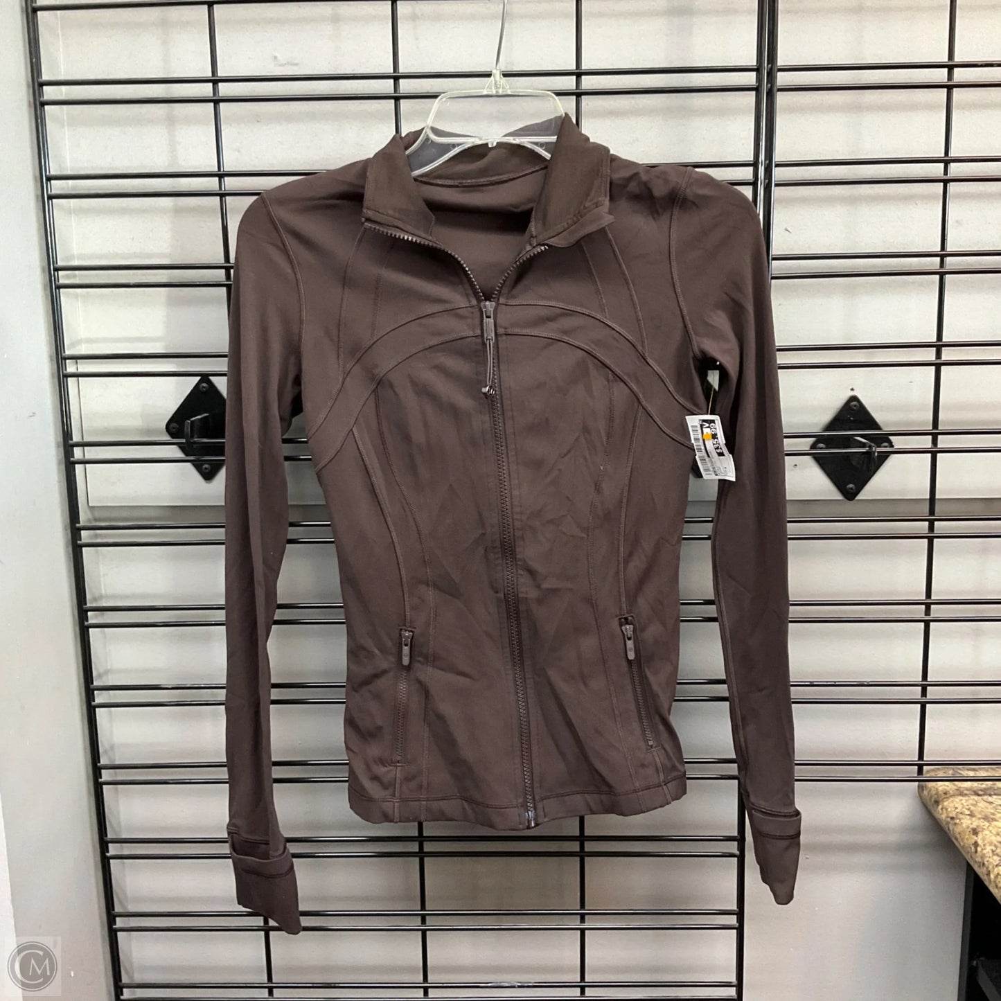 Athletic Jacket By Lululemon In Brown, Size: 4