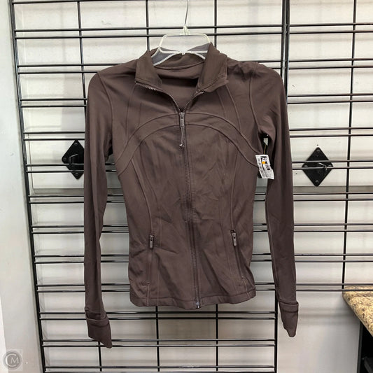 Athletic Jacket By Lululemon In Brown, Size: 4