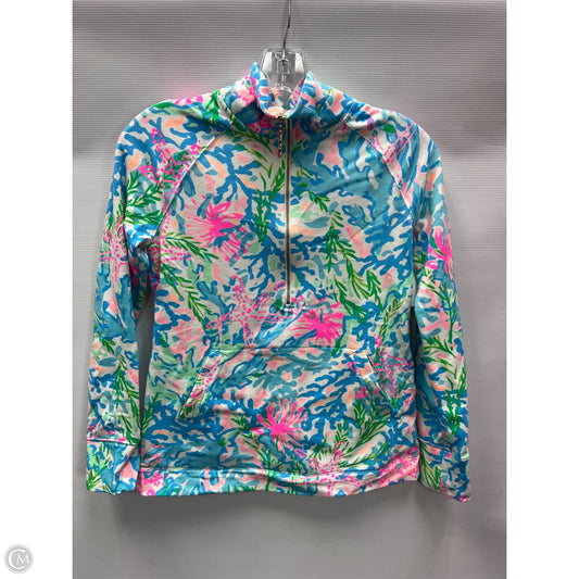 Top Long Sleeve Designer By Lilly Pulitzer In Blue & Green, Size: Xs