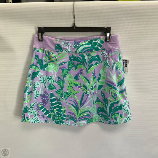 Skirt Designer By Lilly Pulitzer In Green & Purple, Size: Xs