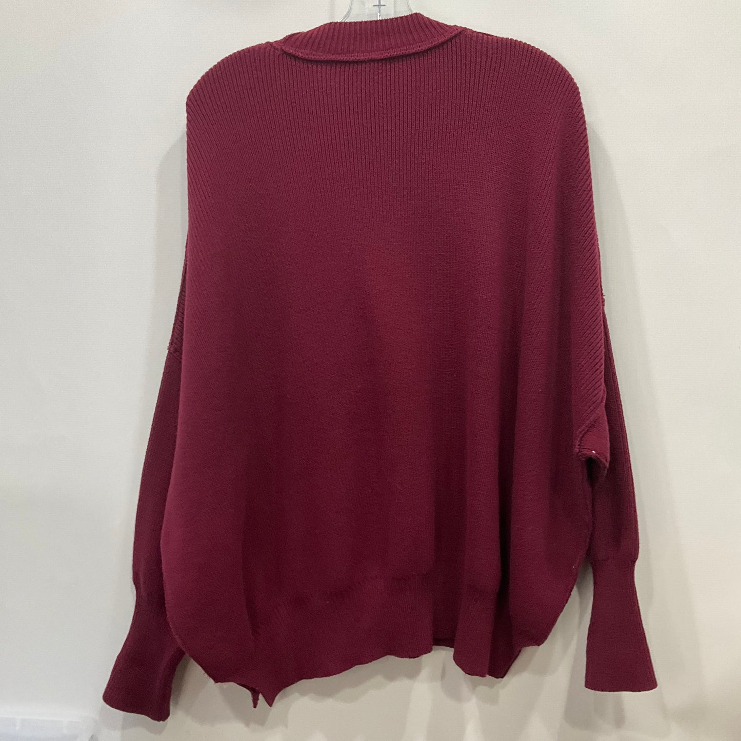 Sweater By Free People In Maroon, Size: Xs