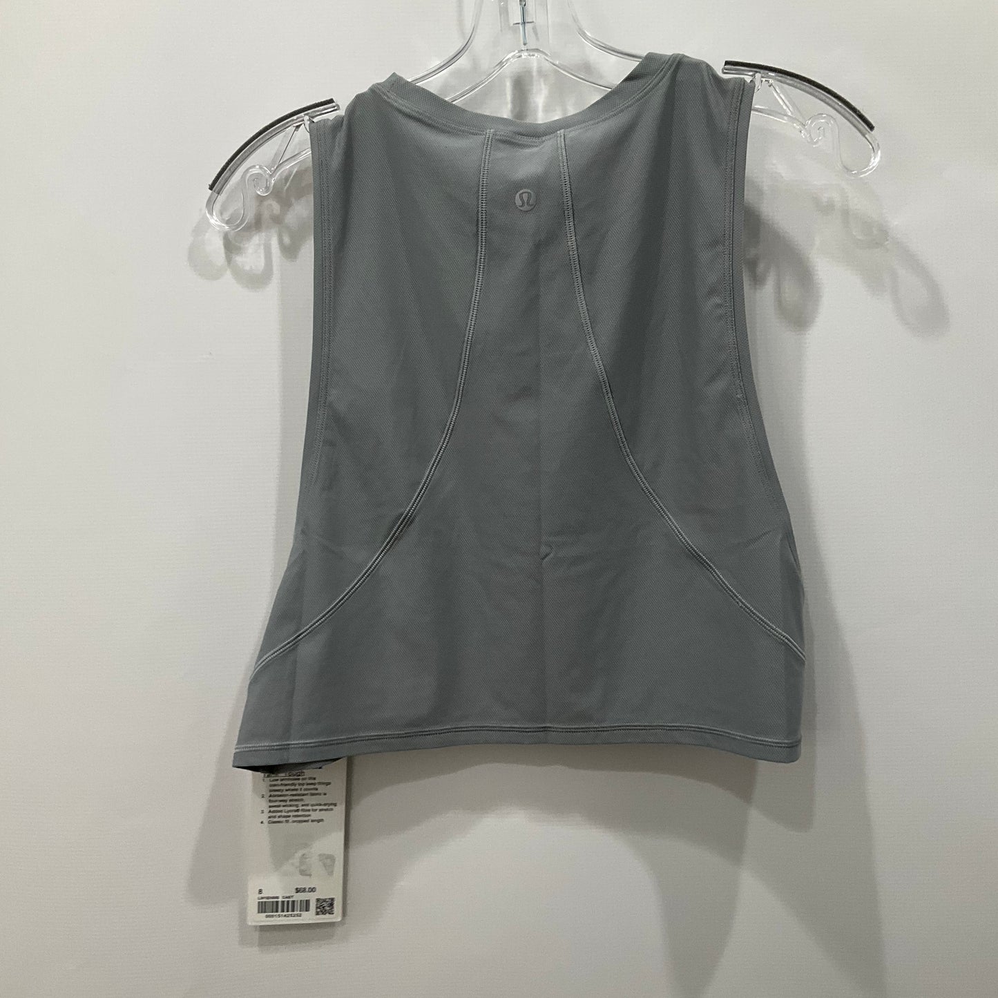 Athletic Tank Top By Lululemon In Grey, Size: 8