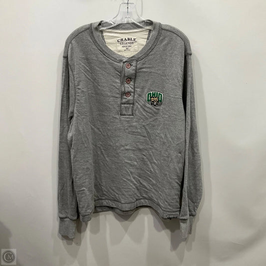 Sweatshirt Crewneck By Cme In Grey, Size: Xl