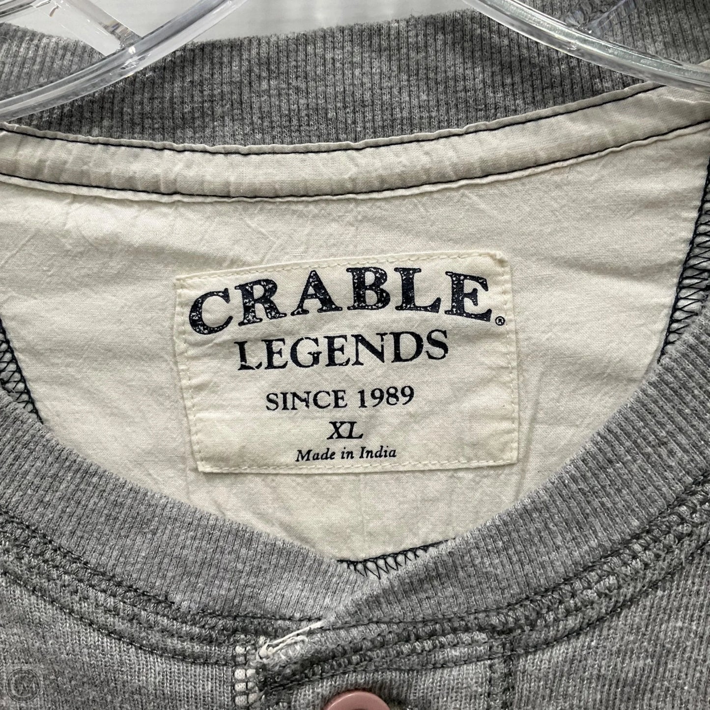 Sweatshirt Crewneck By Cme In Grey, Size: Xl
