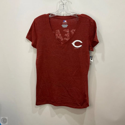 Top Short Sleeve By MLB In Red, Size: L