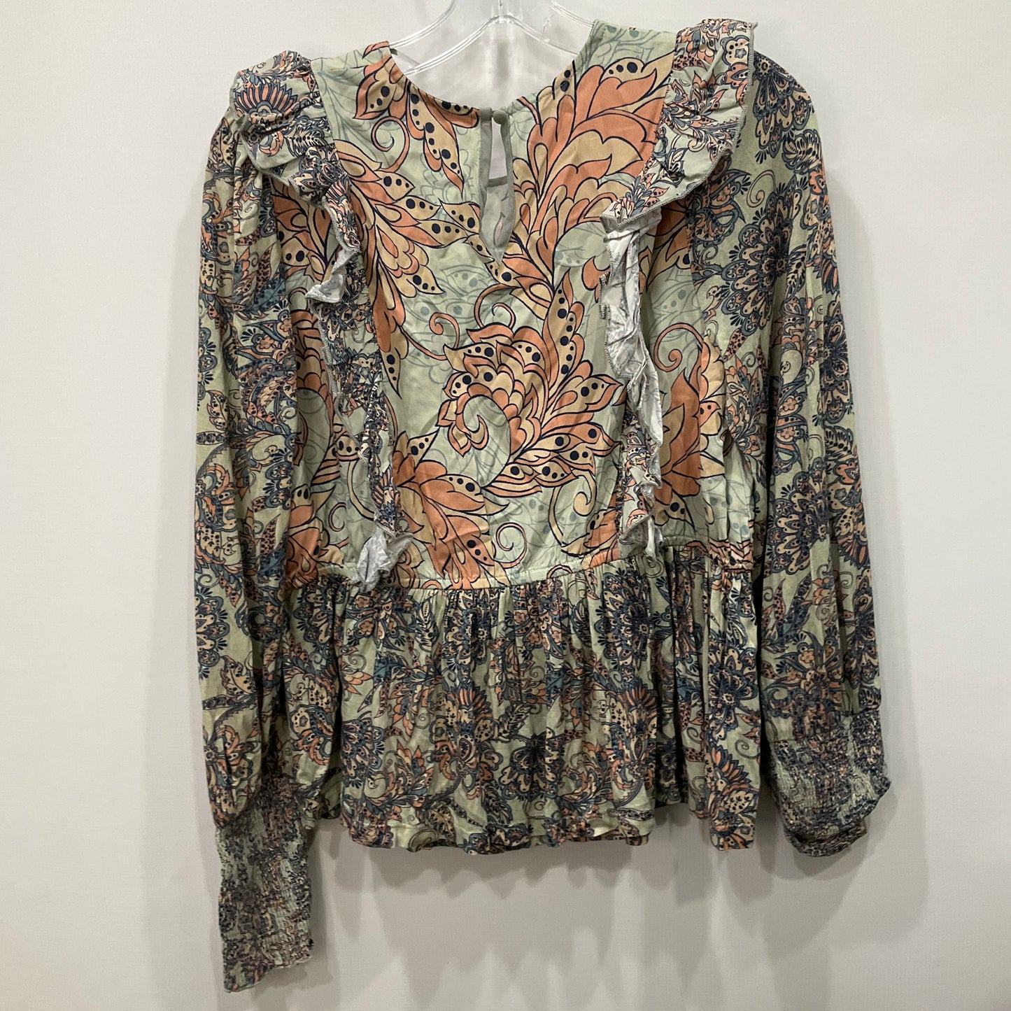 Top Long Sleeve By Bl-nk In Multi-colored, Size: M